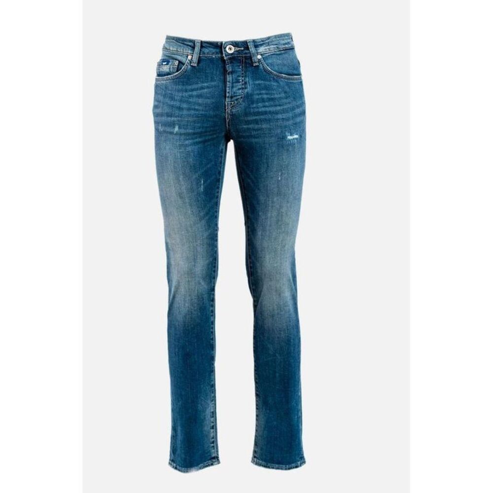 Gas Cotton Denim Jeans Men Blue Bottoms